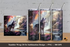 Lonely Dog Tumbler Wrap Sublimation Design 3 Product Image 1