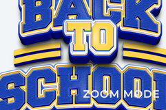 3D Text Effect Back To School Product Image 3