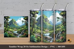 Wonder of Nature Tumbler Wrap Sublimation Design 3 Product Image 1