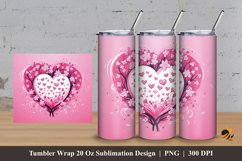 Sweet Love Tumbler Wrap Sublimation Design 3 Product Image 1