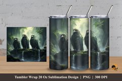 Big Bird Waterfall Tumbler Wrap Sublimation Design 3 Product Image 1