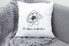 Peony Flower Line Art Product Image 3