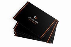 Modern Black &amp; White Business Card Template Product Image 4