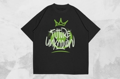 Future Unknown Futuristic Streetwear T-shirt Design Product Image 1