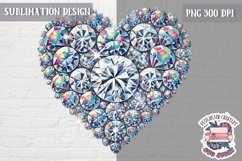 Valentine Heart Symbol Love Sublimation Design PNG Heart Product Image 1