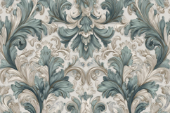 Floral Damask Pattern Background Product Image 1