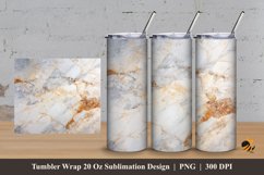 Marble Texture Tumbler Wrap Sublimation Design 3 Product Image 1