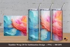Splash Art Tumbler Wrap Sublimation Design 3 Product Image 1