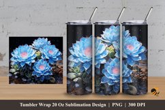 Melocactus Tumbler Wrap Sublimation Design 3 Product Image 1