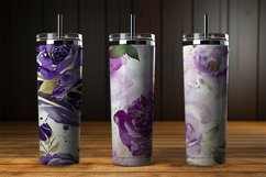 Purple Roses Digital Papers Bundle Product Image 3