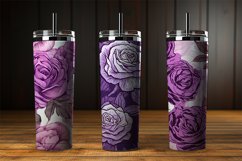 Purple Roses Digital Papers - 04 Variations Product Image 3