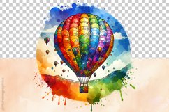 Hot Air Ballon Clipart - 04 Variation Product Image 3