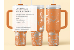 40oz Engraved Tumbler Mockup Product Image 3