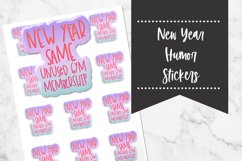 New Year Same Unused Gym Membership Stickers Product Image 1