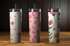 Flat Flowers Digital Papers Bundle Product Image 3