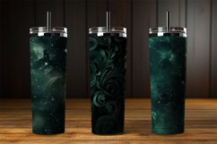 Gothic Green Digital Papers, Scary Pattern Product Image 3