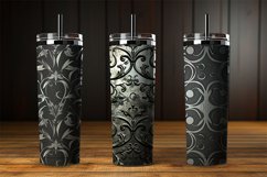 Gothic Black Digital Papers, Scary Pattern Product Image 3