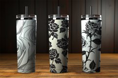 Monochrome Roses Digital Papers Bundle Product Image 3