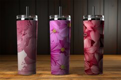 Pink Flower Digital Papers Bundle Product Image 3