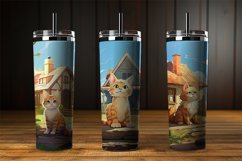 Cute Cat Cottage Digital Papers Product Image 3