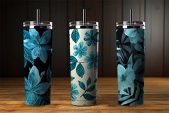 Cyan Background Digital Papers Bundle Product Image 3