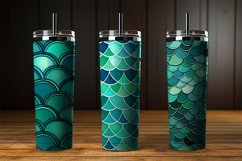 Green Fishscale Digital Papers Product Image 3