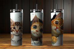 Cat Peeking Digital Papers Bundle Product Image 3