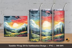 Lovely Garden Tumbler Wrap Sublimation Design 3 Product Image 1