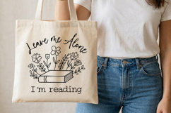Leave Me Alone I’m Reading SVG Book Lover Quote Product Image 2