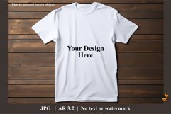 White T-Shirt Mockup Design Illustration 3 Product Image 1