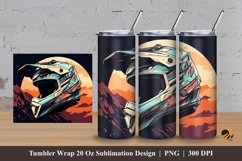 Safety Ride Tumbler Wrap Sublimation Design 3 Product Image 1