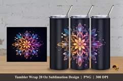 Beauty Snow Tumbler Wrap Sublimation Design 3 Product Image 1