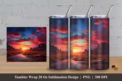 Charming Desert Tumbler Wrap Sublimation Design 3 Product Image 1