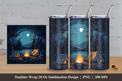 Outdoor Camping Tumbler Wrap Sublimation Design 3 Product Image 1