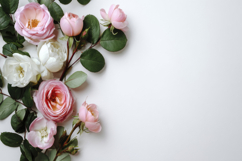 White Pink Flower Background Product Image 1