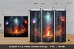 Haunted Place Tumbler Wrap Sublimation Design 3 Product Image 1