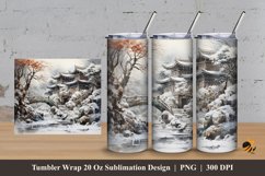 Winter Sweet Tumbler Wrap Sublimation Design 3 Product Image 1
