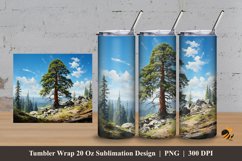 Biggest Tree Tumbler Wrap Sublimation Design 3 Product Image 1