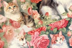 Kitten in a Vintage Rose Bloom Product Image 3