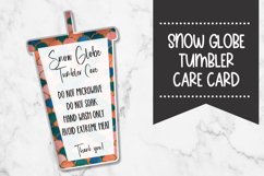 Snowglobe Tumbler Care Card |Mermaid Scales Product Image 1