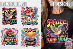 Bible Quote Clipart PNG Sublimation 4 Designs Product Image 1