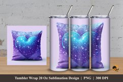 Love Pillow Tumbler Wrap Sublimation Design 3 Product Image 1