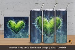 Nature Love Tumbler Wrap Sublimation Design 3 Product Image 1