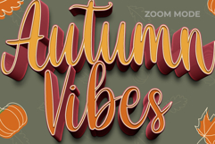 Autumn Text Effect 3D Style Product Image 3