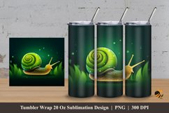 Colorful Snail Tumbler Wrap Sublimation Design 3 Product Image 1