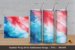 Painting Color Blend Tumbler Wrap Sublimation Design 3 Product Image 1