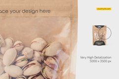 Kraft Stand-Up Pouch with Pistachios Mockup Product Image 3