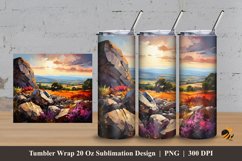 Valley View Tumbler Wrap Sublimation Design 3 Product Image 1