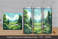 Sheeps Tumbler Wrap Sublimation Design 3 Product Image 1