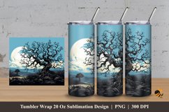 Dry Tree Tumbler Wrap Sublimation Design 3 Product Image 1